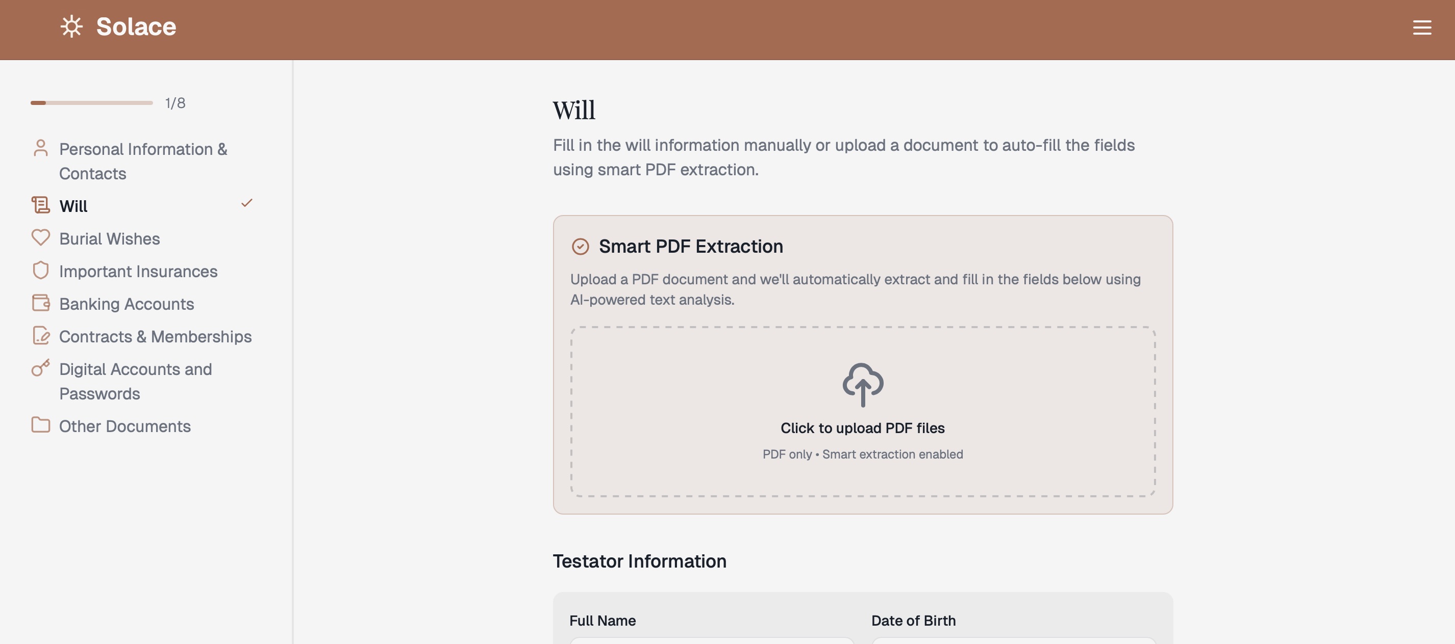 Solace app screenshot